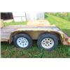 Image 4 : Bumper Hitch 12 Ft Flat Deck Tandem Trailer with Ramps, 2-5/16" Ball, 15" Rubber, 3500LB x2 Axle