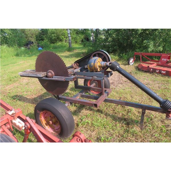 Bumper Hitch Trailer Style, PTO Drive Cross Cut Saw