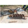 Image 1 : Post Hole Auger Attachment – Heavy Duty Hydraulic Drive, 12"