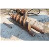Image 2 : Post Hole Auger Attachment – Heavy Duty Hydraulic Drive, 12"