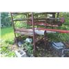 Image 2 : 2 Steel Racks 10 Ft H x 4-1/2 Ft D x 3-1/2 F W with Welding Materials: Pipe, Rod, Angle,