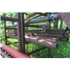 Image 5 : 2 Steel Racks 10 Ft H x 4-1/2 Ft D x 3-1/2 F W with Welding Materials: Pipe, Rod, Angle,