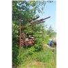 Image 7 : 2 Steel Racks 10 Ft H x 4-1/2 Ft D x 3-1/2 F W with Welding Materials: Pipe, Rod, Angle,