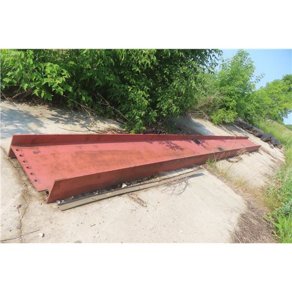 Steel I-Beam 24" W x 29 Ft 6" Long with 9" Flange
