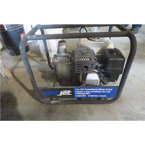 Jet Gas 2" Water Pump – 9480 GPH, Honda GX200, w/ Discharge & Suction Hose, Fire Nozzle