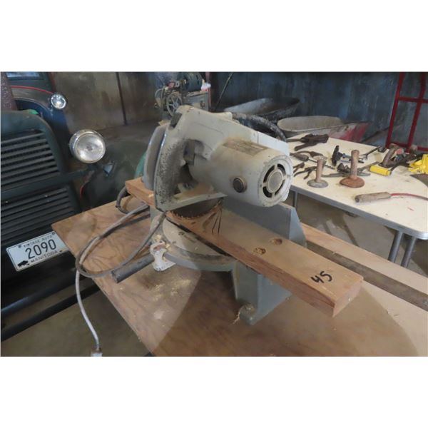 Rockwell Miter Saw and Makita Circular Saw on Workmate Bench