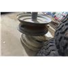 Image 3 : Yard Tractor Tires with Rims and 2 Rims for Wheel Barrow