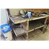 Image 2 : Work Bench with Shelves and 4.25" Leg Vise, 33 x 59 x 30"