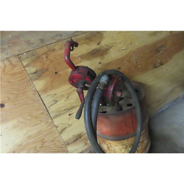 2 Barrel Pumps, Rope, and Steel Cable