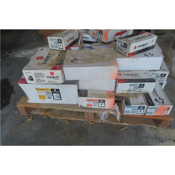 Pallet Lot – New TopGun Strip Nails, Various Sizes: 2-3/8, 2-1/4, 3-1/4