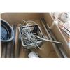 Image 3 : Oil Pan, Light, Come Along, Lag Bolts, 2 Tool Boxes, Gauge, Plumbing Fittings, Snips, Levels