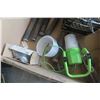 Image 5 : Oil Pan, Light, Come Along, Lag Bolts, 2 Tool Boxes, Gauge, Plumbing Fittings, Snips, Levels