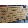 Image 3 : 60-Pigeon-Hole Drawer Cabinet on Steel Legs 51 x 67 x 19"  with Screws, Window Points +
