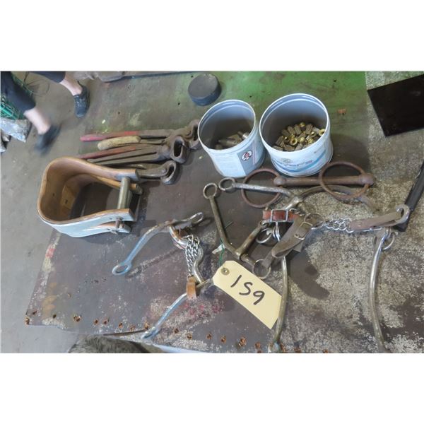 Horse Bits, Stirrups, Nipples, and Hoof Nippers