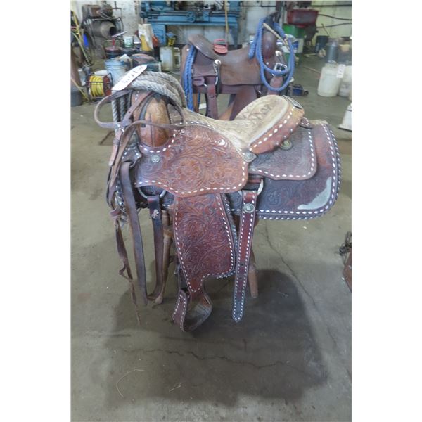 Western 16" Saddle with Bridle