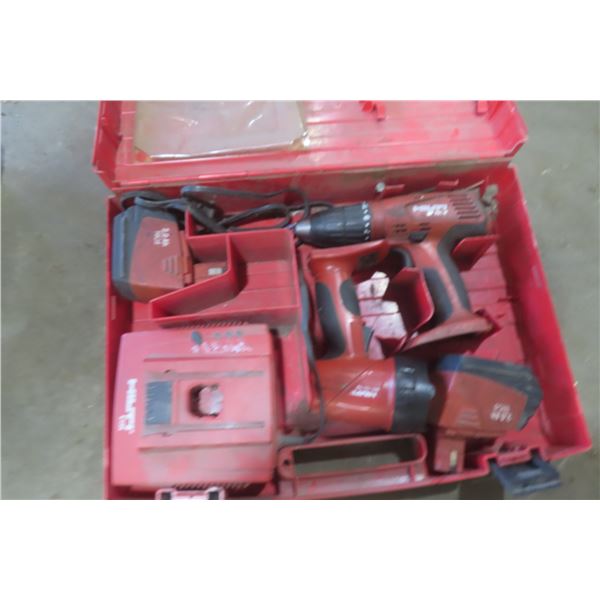 Hilti Cordless Drill and Flashlight (SFL 1215) – 2 Batteries, Charger, Case
