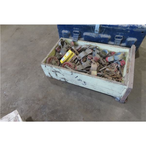 Box Full of Pulleys and Metal Tool Box