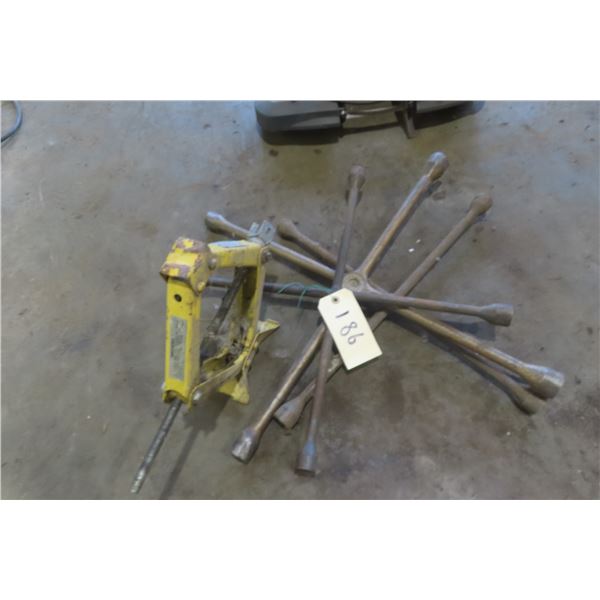 4 Tire Irons and Scissor Jack