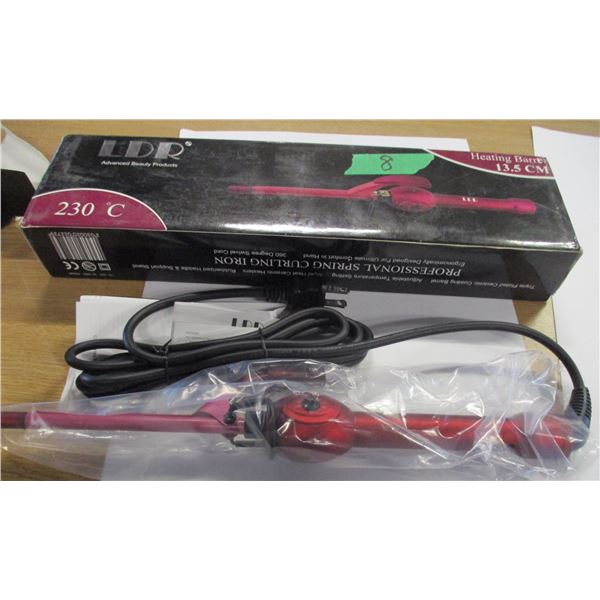 SHELF PULLS (AS IS):  PROFESSIONAL SPRING CURLING IRON
