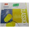 Image 1 : SHELF PULLS (AS IS):  CLASSIC 3M EAR PLUGS (200 PAIR) - BOX