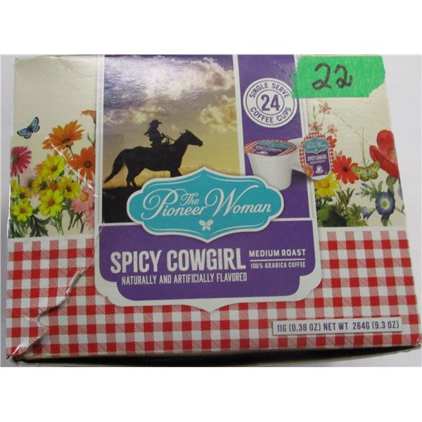 SHELF PULLS (AS IS):  PIONEER WOMEN SPICY COWGIRL MEDIUM ROAST COFFEE (APPROX. 24 CUPS) - BOX