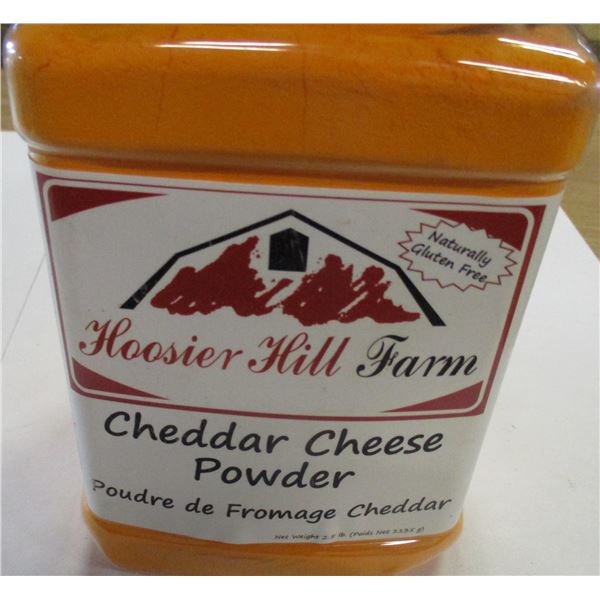 SHELF PULLS (AS IS):  CHEDDAR CHEESE POWDER (2.5 LBS) - JAR