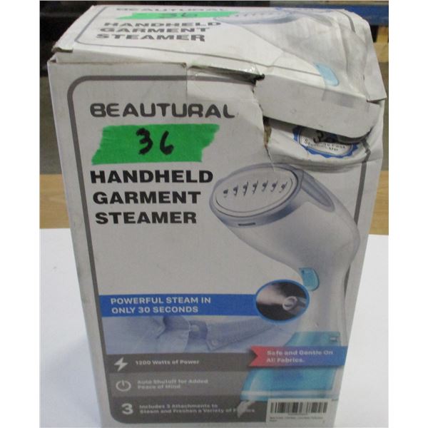 SHELF PULLS (AS IS):  HAND HELD GARMET STEAMER