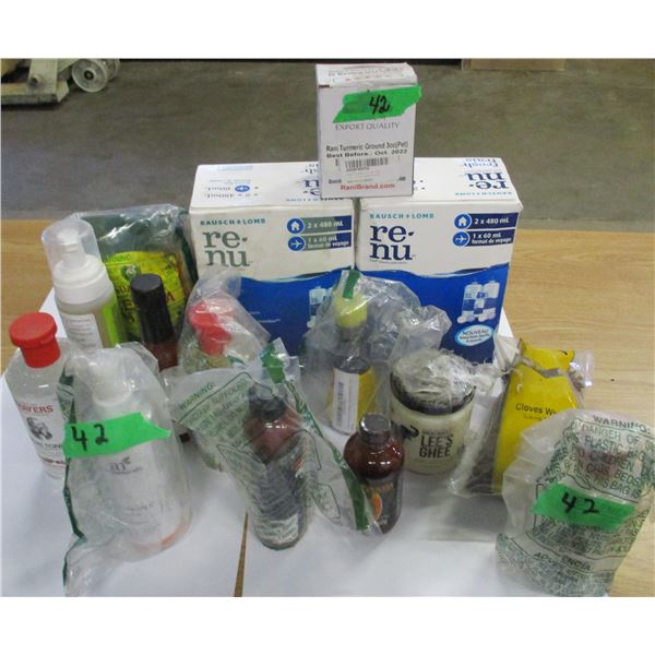 SHELF PULLS (AS IS):  BOX C/W ASSORTED GROCERIES & MISC ITEMS