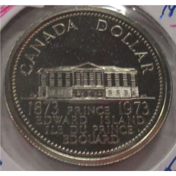 1873 - 1973 PROOF CAMEO PRINCE EDWARD ISLAND CANADA DOLLAR