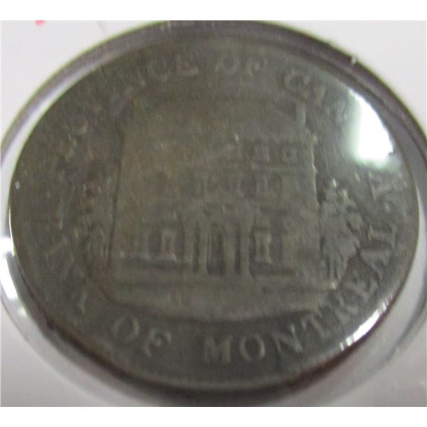 1844 PROVINCE OF CANADA PENNY TOKEN