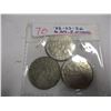 Image 7 : 1922, 1923 & 1924 CANADA KING GEORGE V NICKEL