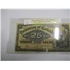 Image 7 : 1900 DOMINION OF CANADA 25 CENT SHIN PLASTER