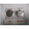 Image 3 : 1999 CH/BU MILLENIUM JULY & AUGUST MILLENIUM QUARTER SET