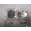 Image 9 : 1999 CH/BU MILLENIUM JULY & AUGUST MILLENIUM QUARTER SET
