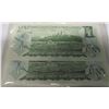 Image 2 : 1973 CRISP UNCIRCULATED SEQUENTIAL SERIAL NUMBER LAST OF CANADA $1 BILLS