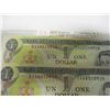 Image 5 : 1973 CRISP UNCIRCULATED SEQUENTIAL SERIAL NUMBER LAST OF CANADA $1 BILLS