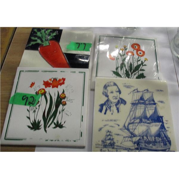 BOX C/W MUGS, TRAY, TEAPOT, TRIVETS, ETC