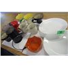 Image 1 : BOX C/W MUGS, CORELLE PLATES, ETC