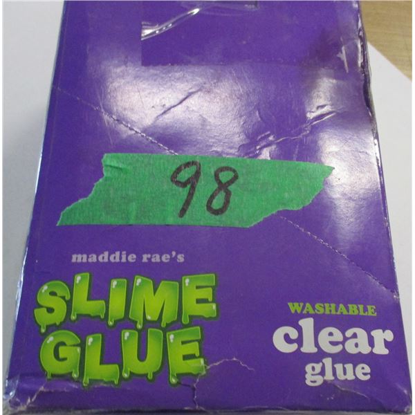 SHELF PULLS (AS IS):  CONTAINER C/W SLIME GLUE