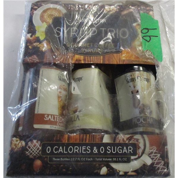 SHELF PULLS (AS IS):  PACKAGE OF 3 COFFEE SYRUPS
