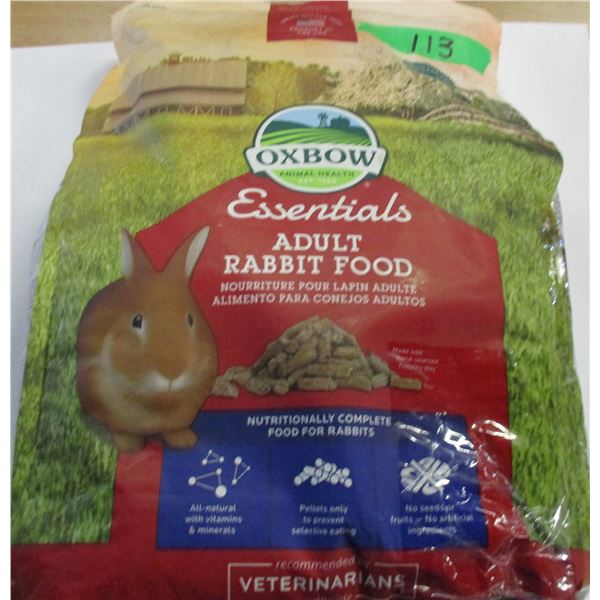 SHELF PULLS (AS IS):  RABBIT FOOD (10 LBS) - BAG