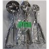 Image 1 : SHELF PULLS (AS IS):  BOX C/W 3 SIZES OF ICE CREAM SCOOPS
