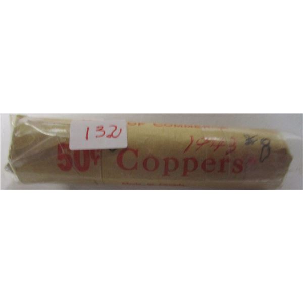 1943 ROLL OF LAST OF CANADA PENNIES