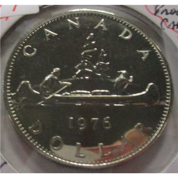 1976 PROOF CAMEO CANADA VOYAGER DOLLAR