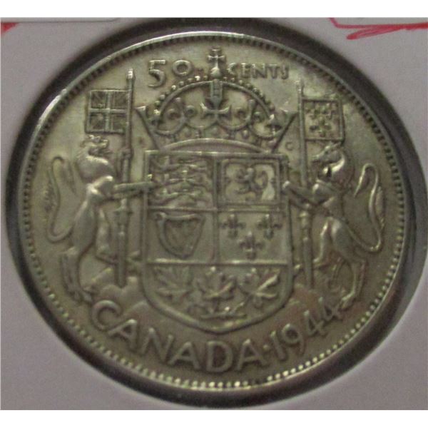 1944 CANADA SILVER HALF DOLLAR