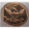 Image 2 : CANADA 1 OZ FINE COPPER MAPLE LEAF COIN