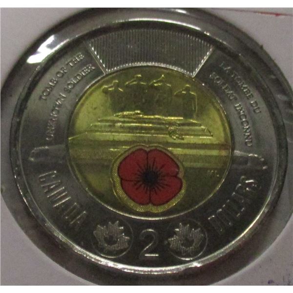 2025 TOMB OF THE UNKNOWN SOLDIER CANADA TOONIE