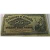 Image 1 : 1900 DOMINION OF CANADA 25 CENT SHIN PLASTER