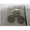 Image 5 : 1934, 1935 & 1936 CANADA KING GEORGE V NICKELS