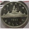 Image 1 : 1983 PROOF CAMEO CANADA VOYAGER DOLLAR
